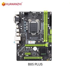 バッテリーHuananzhi B85プラスマザーボードMATX Intel LGA 1150 I3 I5 I5 I7 E3 DDR3 16GB M.2 SATA3 USB3.0 VGA DVI HDMICAPTIBLEメインボード