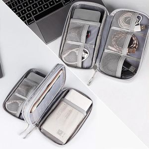 Förvaringspåsar trådpåse Travel Portable Digital Product USB Datakabel Organisator Headset Charger Treasure Box Pouch