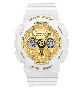 CWP Montre Homme Multicolor Design Sport Men039s Uhren Dual Display Digital Quarz Armband Watch Casual Military Watch Men Wasser 8273469