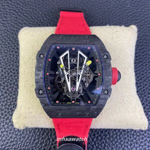 2024NEW BBR Factory Mens Watch 27-03 Tourbillon Movement NTPT Carbon Fiber Case Sapphire Mirrer Rubber Braid Belcro Strap Full Watch Weight 43.5g深度防水