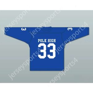 GDSIR Custom Al Bundy 33 Polk High School Blue Hockey Jersey gifte sig med Children Top Ed S-M-L-XL-XXL-3XL-4XL-5XL-6XL