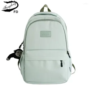 Okul Çantaları Yüksek Backpack College Öğrenci Kız Schoolbag Hafif Kapasite Kadınlar için Bookbag