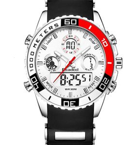 Principais novos relógios de marca Men Date Day LED exibir Luxo Sport Watches