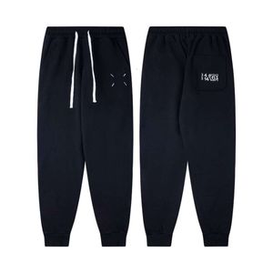 MM6 Pocket Margiela Digital Embroidery Discual Hoodie Pants لكل من الرجال والنساء