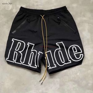 Rhude Shorts Mens Designer Short Fashion Casual Clothing Beach Shorts Rhude Trendy Mens New Summer Sports Casual Quick Drying Basketball Mens Five Piece 3481