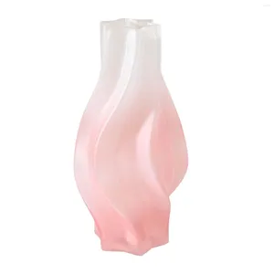 Vase Nordic Style Glass Glass Vase Frosted Flower Bottle for Tableセンターピース本棚ベッドルームリビングルームの装飾品