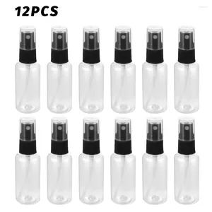 Bottiglie di stoccaggio 12pcs 30 ml Reuso perdibile Contenitore a prova di perdite Perfume Portable Travel Makeup Spray Bottle Piccolo Riempibile Vuoto Clear