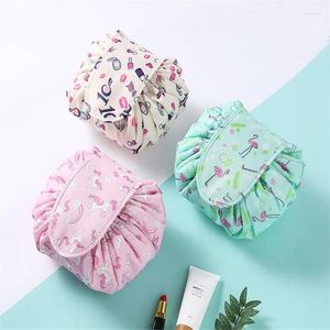 Storage Bags Korean Flush Makeup Organizer Travel Artifact Small Fresh Bag Creative Colorful Rope Jewerly Case