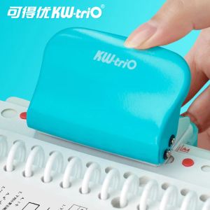 Punch Kwtrio 6 -Hole Paper Punch Handheld Metal Hole Puncher Pojemność 6 mm dla A4 A5 B5 dla Notebook Scrapbook Diary Winding