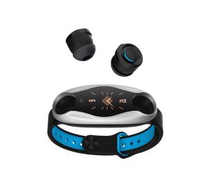Watches T90 Smart Armband Dual Bluetooth Headset Sports hjärtfrekvens Blodtrycksövervakning Bluetooth Call Watch Watch