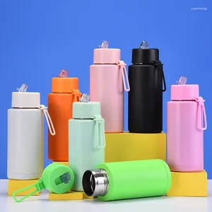 Vattenflaskor dricker 34oz BPA gratis ekovänlig dubbelväggisolerad vakuum rostfritt stål flaska miljövänlig