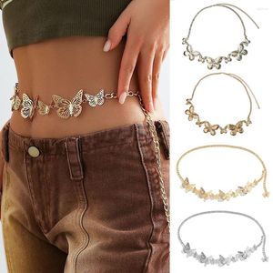 Belts Sexy Belly Waist Chain For Women Summer Beach Butterfly Body Retro Belt Chains Jewelry Decor Hollow Waistband Gift