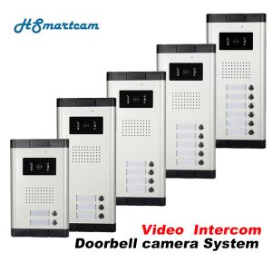 Intercom Multi Apartments Homes Videotür -Telefon -Intercom -Türklingelkamera mit Nachtsicht 700TVL wasserdicht