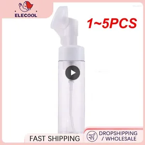 Bottiglie di conservazione 1-5pcs bottiglia in schiuma per il detergente per il viso liquido mousse con pulizia di plastica per la pulizia trasparente trasparente