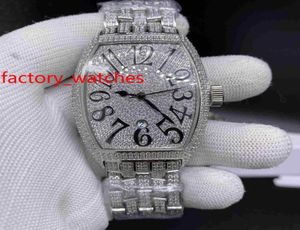 Full Diamond Men Watch Luxury Orologio ghiacciato Orologio da 39 mm da 39 mm set inossidabile in acciaio impermeabile in argento CZ Diamond3292557