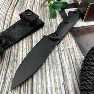 BK 19 black D2 Blade Nylon wave fiber Handle Outdoor Camping Survival Hunting High hardness Fixed cutting tools