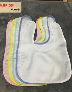 Mode DIY OEM Sublimation Blank Baby Bib HandkerChi för värmeöverföring Press Machine Scarfsaliva Handels7530963