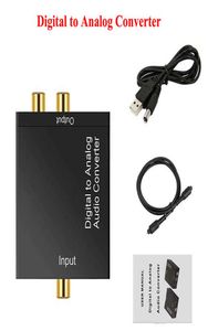 Digital to Analog Audio Converter 35MM Jack 2RCA Amplifier Decoder Optical Fiber Coaxial Signal to Analog DAC Spdif Stereo1482062