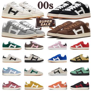 2024 Designer Campus 00s Casual Shoes for Men Women Sneakers Black Grey Gum Crystal White Scarlet Pink Fusion Spect Mens Yellow