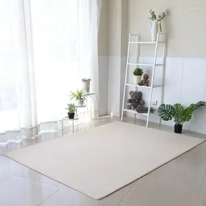 Tapetes simples sala de estar coral mesa de café mesa de veludo sofá piso tapete de cabeceira de cama cheia de colchões brancos
