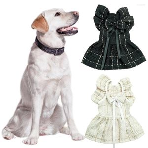 Dog Apparel Black White Clothes Pet Princess Dress Bow Skirt Cat Supplies Sweet Cute Comfortable