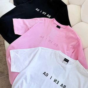 2024 디자이너 의류 디자이너 티셔츠 셔츠 남성 여성 여름 느슨한 프린트 편지 의류 -셔츠 클래식 럭셔리 EE 캐주얼 순수한 탑 슬리브 아시아 크기 S -XXXXXL
