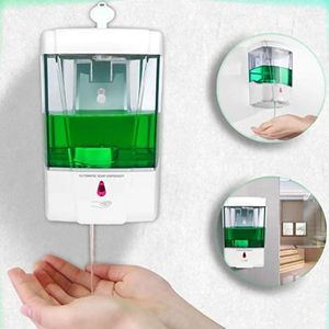 Liquid Soap Dispenser 700ml Smart Gel Alcohol Disinfectant Hand Sanitizer Automatic Sensor Wall-mounted