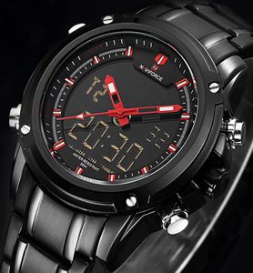 Top Luxusmarke Naviforce Männer wasserdichte LED -Sportwachen Männer Uhr Männliche Quarz -Handgelenk Uhr Relogio Maskulino 2019 L179U2419053