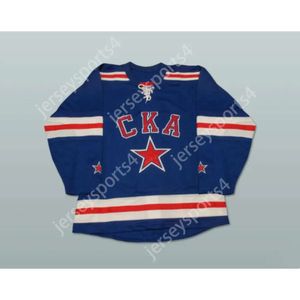 Gdsir Custom Russland Ska st.Petersburg KHL Hockey Jersey New Top ED S-M-L-XL-XXL-3XL-4XL-5XL-6XL