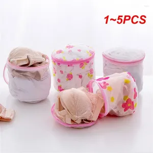 Laundry Bags 1-5PCS Bag Cleaning Zippered Foldable Nylon Bra Socks Underwear Clothes Washing Machine Protection Net Mesh Home