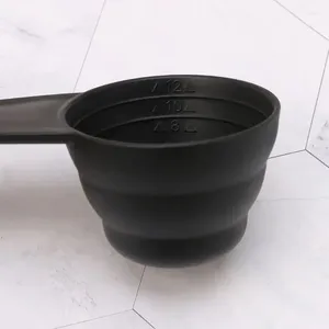 Ferramentas de medição colher de plástico de grau alimentar com escala de café utensílios de assadeira
