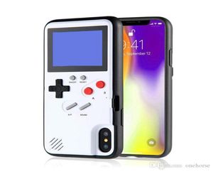 Handheld Retro Console Cell Phone Cases With Color Display 36 Kinds 3D Video Game Cover For iPhone 13 12 11 6s 7 8 Plus9727215