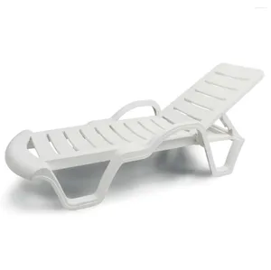 Camp Furniture Plast Sun Lounger med armar för El and Garden Outdoor Loungers Beach Swimming Solstola