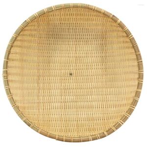 Set di stoviglie copertura rattan protettore tessola protezione protettiva protettiva multiuso di bambù copertura di piatti di polvere