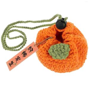 Sacos de armazenamento Bolsa de natal para mulheres, mulheres de crochê ornimadas