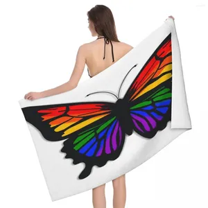 Toalha Butterfly 80x130cm Banho impresso, adequado para presente de férias escolares