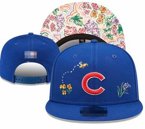 2024 Cubs Baseball Snapback Sun Caps Champions Champions World Series Men Hats de futebol Snapback Strapback Hip Hop Sports Hat Mix Order A10