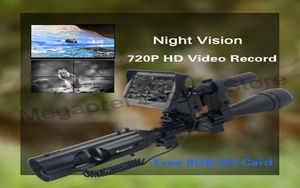 43 polegadas 720p HD LCD Exibir lente de escopo de vídeo de visão noturna para escopo de rifle IR Tocha de montagem Tocha de caça ao telescópio 300m Binoculares 21582388