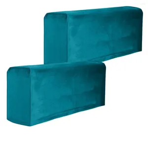 Stol täcker blå anti armstödslipcovers soffa elastisk stretch soffa skydd 2 st stora avtagbara möbler