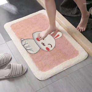 Teppiche Kaschmirimitation Badezimmer Cartoon Bodenmatte absorbierende Tür Schlafzimmer Teppich Küche dick
