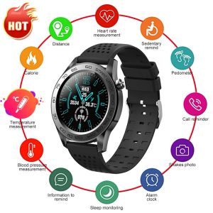 Opaski na rękę F22U Bluetooth Sports Smart Watch Men GPS Fitness Tracker Pełna dotyk inteligentna bransoletka kobieta temperatura smartwatch Android iOS