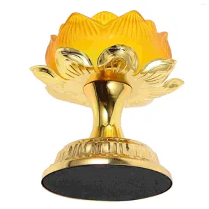 Ljushållare Lotus Ghee Lamp Holder Base Style Figurin Dekorativ legering