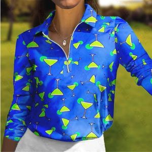 Polos Ladies Polo Tshirt z długim rękawem oddychający koszulka golfowa Szybkie suszenie sporty i wolny sporty na świeżym powietrzu, wysokiej jakości, jesień i zima.