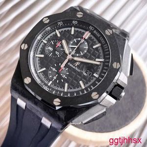 Designer -AP -Armbanduhr Herren Royal Oak Offshore 26400AU Automatische mechanische Präzision Stahl Datum Second Hand Watch 42 mm schwarzer Pandaplatte