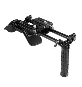 DSLRビデオカメラとDVカムコーダー用の15mmロッドシステムManFrotto QRプレート付きCamvateショルダーマウントキットC21056487425