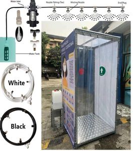 Water Mist Spray For Booth Sterilizing And Outdoor Nebulizer Pump Misting system Kit 6M 9M 12M 15M 18M Slip Lock T connectors5009355