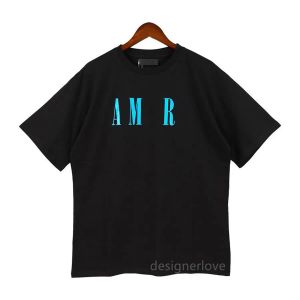 アミリルシャツデザイナーメンズプラスティーエンジェルエンジェルTシャツPA衣料品スプレーレター春夏夏の潮ate