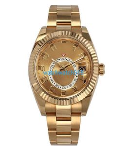 BP Factory Luxury Watch Mens Automatiska mekaniska klockor 42 mm full rostfritt stål badursur Sapphire Luminous Sky Calend3367913