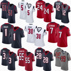 1 Stefon Diggs 7 CJ Stroud Football Jersey Will Anderson Jr Tank Dell Danielle Hunter Joe Mixon Dameon Pierce Jalen Pitre Laremy Tunsil Nico Collins Dalton Schultz