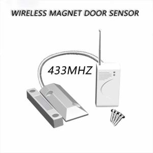 Detektor Wireless Metal Door Sensor 433MHz Dörrmagnet Säkerhetslarm utomhus Vattentät för heminbrottslarmsystem